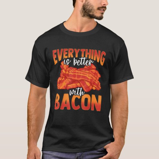 Everything Is Better With Bacon Awesome Chef Homem Tシャツ (正面)