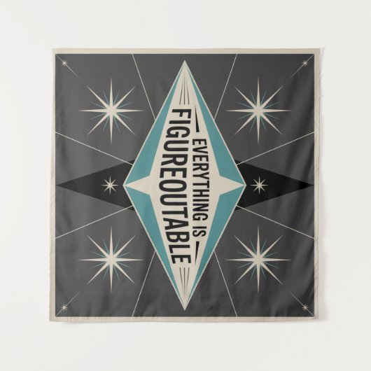 Everything Is Figureoutable タペストリー (正面(横))