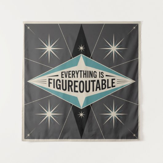 Everything Is Figureoutable タペストリー (正面)