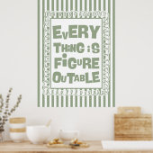 Everything Is Figureoutable ポスター (キッチン)