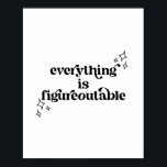 Everything Is Figureoutable Vintage Retro Font ポスター<br><div class="desc">Everything Is Figureoutable Vintage Retro Font</div>