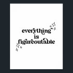 Everything Is Figureoutable Vintage Retro Font ポスター<br><div class="desc">Everything Is Figureoutable Vintage Retro Font</div>