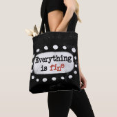 Everything Is Fine トートバッグ (クローズアップ)