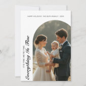 Everything Is Fine Bright Family Christmas Card シーズンカード (正面)