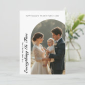 Everything Is Fine Bright Family Christmas Card シーズンカード (スタンド正面)