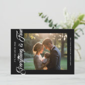 Everything Is Fine Joyful Family Christmas Card シーズンカード (スタンド正面)