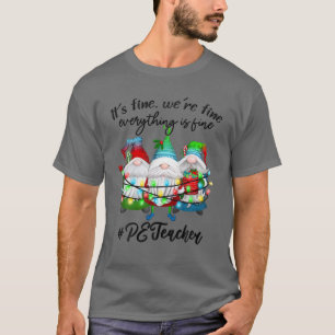 Everything Is Fine Physical Education PE Teacher C Tシャツ
