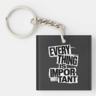 EVERYTHING IS IMPORTANT   アンチ・デザイン・タイポグラフィ A キーホルダー