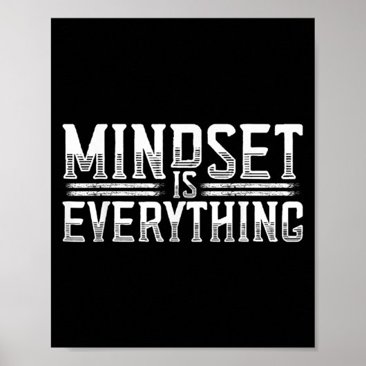 Everything Is Mindset Inspirational Mind Motivatio ポスター (正面)