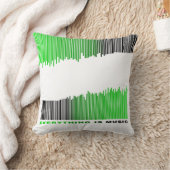 Everything is Music Song Player Green Barcode クッション (ブランケット)
