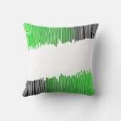 Everything is Music Song Player Green Barcode クッション (裏面)
