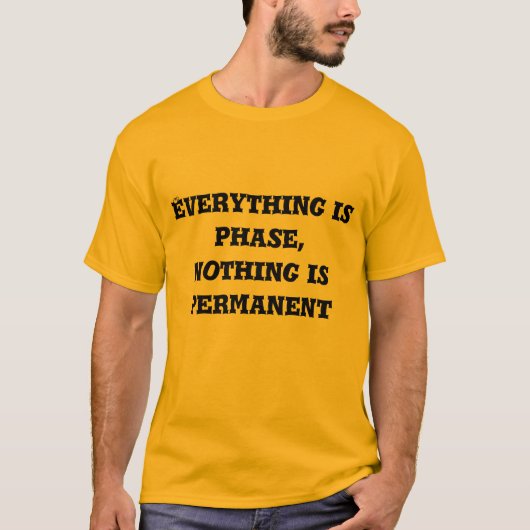 everything is phase, nothing is permanent tシャツ (正面)