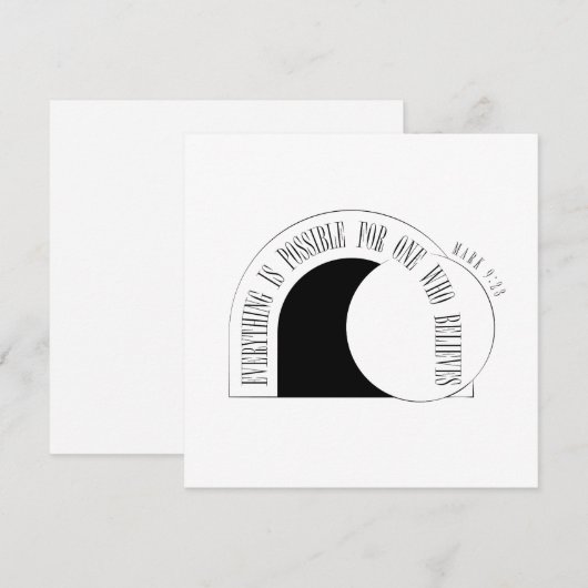  Everything is Possible - Mark 9:23 (正面/裏面)