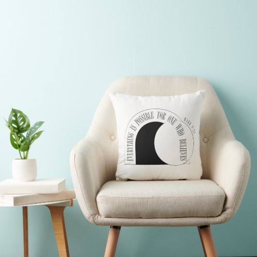  Everything is Possible - Mark 9:23 クッション (椅子)