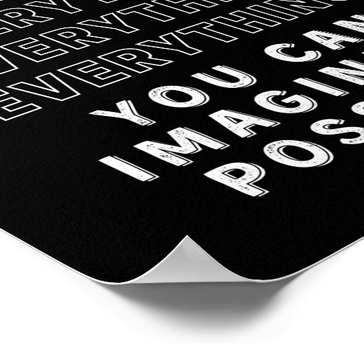 Everything Is Possible Motivational ポスター (角)