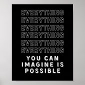 Everything Is Possible Motivational ポスター (正面)