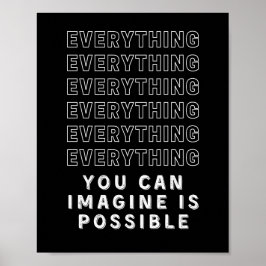 Everything Is Possible Motivational ポスター
