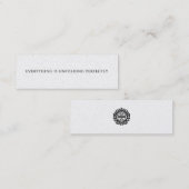 Everything Is Unfolding Perfectly Mini Affirmation ロイヤリティカード (正面/裏面)