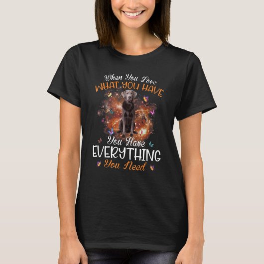 Everything Needラブラドール3 Tシャツ (正面)