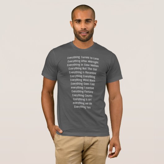 Everything / Nothing Tシャツ (正面フル)