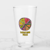 Everything Pizza Art Work by Kareem タンブラーグラス (正面)