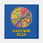 Everything Pizza Art Work by Kareem マグネット (正面)
