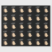 Everything Quill Be Aury Hedgehog Pun Dark BG ラッピングペーパー (フラット)