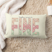 Everything’s Going to Be Fine Throw Pillow ランバークッション (ブランケット)