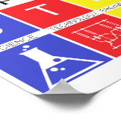 Everything STEM Poster with Black文字 ポスター (角)