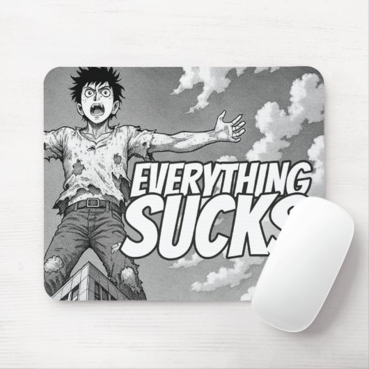 Everything Sucks Mousepad - Weirdest Timeline マウスパッド (マウス)