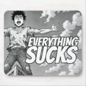 Everything Sucks Mousepad - Weirdest Timeline マウスパッド (正面)