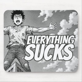 Everything Sucks Mousepad - Weirdest Timeline マウスパッド