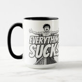 Everything Sucks Mug - Weirdest Timeline マグカップ (左)