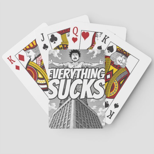 Everything Sucks Playing Cards - Weirdest Timeline トランプ (裏面)