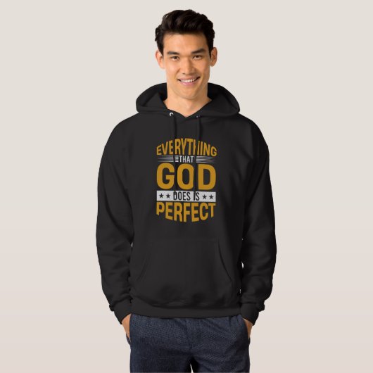 Everything That God Does Is Perfect Faith Quote パーカ (正面フル)