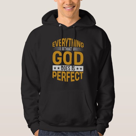 Everything That God Does Is Perfect Faith Quote パーカ (正面)