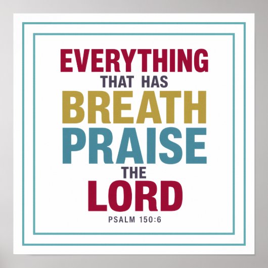 Everything That Has Breath Praise The Lord Worship ポスター (正面)