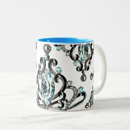 "Everything Tiara"ツートーンのコーヒーマグ ツートーンマグカップ (正面右)