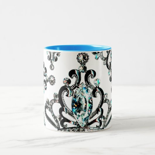 "Everything Tiara"ツートーンのコーヒーマグ ツートーンマグカップ (中央)