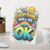 Everything Will Be OK 台座サイン (インサイチュ)