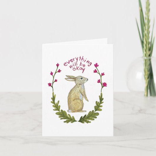 Everything Will Be Ok Greeting Card カード (正面)