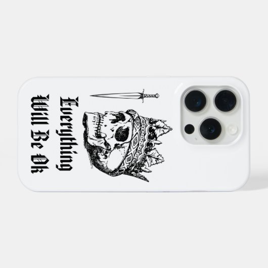 Everything Will Be OK iPhone 15 Pro Case iPhoneケース (裏面横)