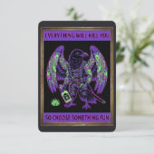 「Everything Will Kill You Eagle Postcard - Dark Hu 招待状 (スタンド正面)