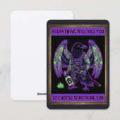 「Everything Will Kill You Eagle Postcard - Dark Hu 招待状 (正面/裏面)