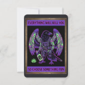 「Everything Will Kill You Eagle Postcard - Dark Hu 招待状 (正面)