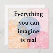 Everything You Can Imagine is Real Quote Art Card シーズンカード (正面/裏面)