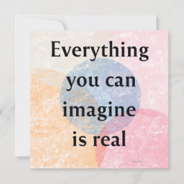 Everything You Can Imagine is Real Quote Art Card シーズンカード