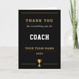 Everything You Do Trophy Coach  サンキューカード
