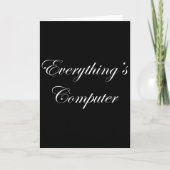 Everythings Computer In A Tesler Donald Trumps Ele カード (正面)