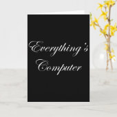 Everythings Computer In A Tesler Donald Trumps Ele カード (黄色い花)